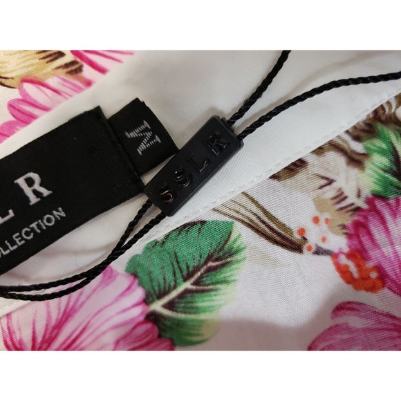 SSLR Button Up Hawaiian Shirt Hibiscus Medium M 100% Cotton new other Mens - Picture 9 of 9